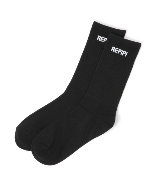 repipi armario（レピピ アルマリオ）の「ミドルRPロゴソックス（ソックス/靴下・キッズ・ブラック/グレー/ホワイト・FREE）」の9枚目の写真