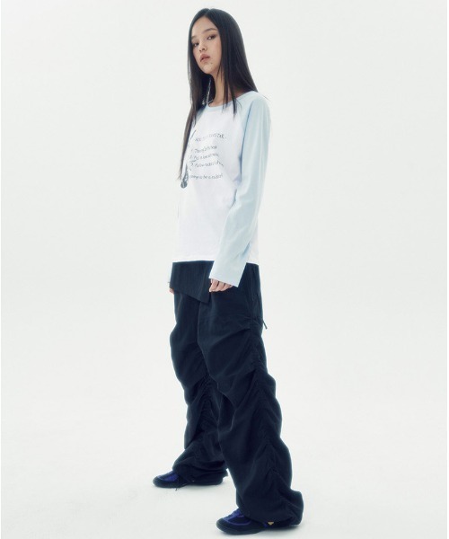 RUNNING HIGH★韓国★人気★ROCKSTAR RAGLAN LONG SLEEVE TEE A'GEM/9 × .kom 『runningHIGH/ランニングハイ』 ROCKSTAR