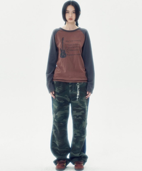 A'GEM/9 × .kom 『runningHIGH/ランニングハイ』 ROCKSTAR RAGLAN LONG SLEEVE TEE/ロックスター ラグラン 長袖カットソー（Tシャツ/カットソー）｜runningHIGH（ランニングハイ）