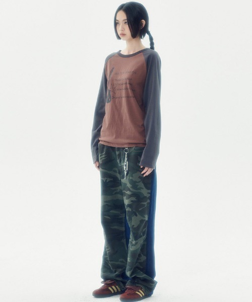 A'GEM/9 × .kom 『runningHIGH/ランニングハイ』 ROCKSTAR RAGLAN LONG SLEEVE TEE/ロックスター ラグラン 長袖カットソー（Tシャツ/カットソー）｜runningHIGH（ランニングハイ）