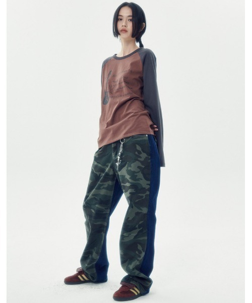 A'GEM/9 × .kom 『runningHIGH/ランニングハイ』 ROCKSTAR RAGLAN LONG SLEEVE TEE/ロックスター ラグラン 長袖カットソー（Tシャツ/カットソー）｜runningHIGH（ランニングハイ）