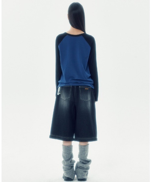 RUNNING HIGH★韓国★人気★ROCKSTAR RAGLAN LONG SLEEVE TEE A'GEM/9 × .kom 『runningHIGH/ランニングハイ』 ROCKSTAR