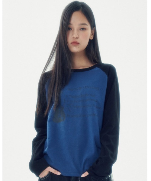 A'GEM/9 × .kom 『runningHIGH/ランニングハイ』 ROCKSTAR RAGLAN LONG SLEEVE TEE/ロックスター ラグラン 長袖カットソー（Tシャツ/カットソー）｜runningHIGH（ランニングハイ）