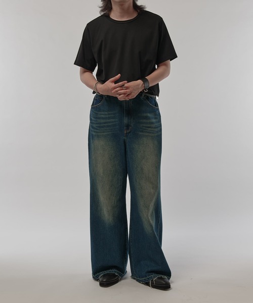 Lui's ルイス エレファントジーンズ ワイドデニム ワイドパンツ y2k エレファントイージーデニムパンツ（デニムパンツ）｜Lui's