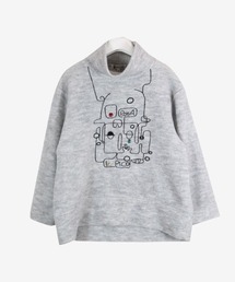 ウール混長袖プルオーバー