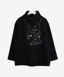 ウール混長袖プルオーバー