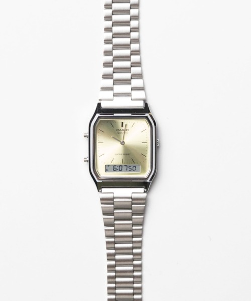 CASIO(カシオ)の「【60】【ITN】【CASIO(カシオ)】アナデジ メタル メタリックカラー(アナログ腕時計・メンズ・ブルー/シルバー/イエロー/グリーン/ピンク・FREE)」の4枚目の写真