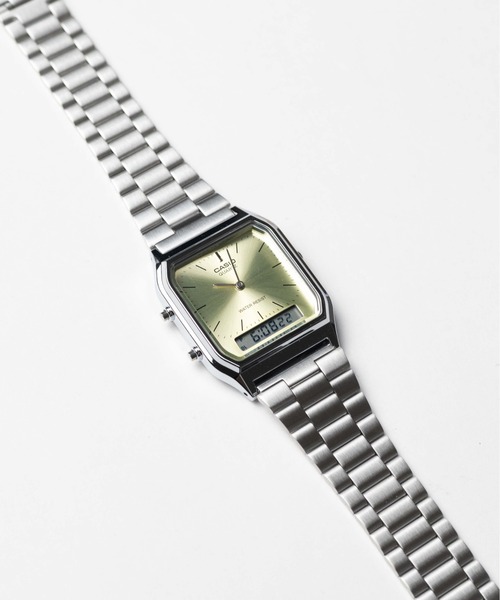 CASIO(カシオ)の「【60】【ITN】【CASIO(カシオ)】アナデジ メタル メタリックカラー(アナログ腕時計・メンズ・ブルー/シルバー/イエロー/グリーン/ピンク・FREE)」の12枚目の写真