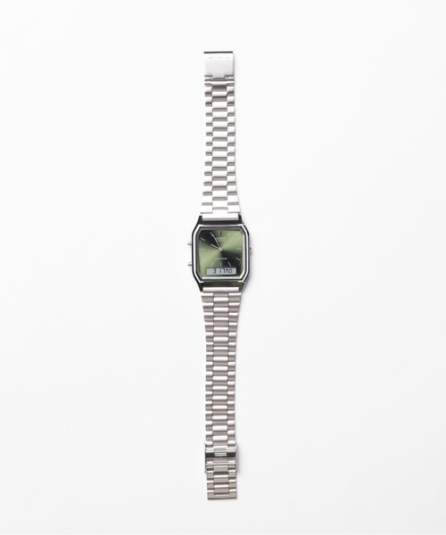 CASIO(カシオ)の「【60】【ITN】【CASIO(カシオ)】アナデジ メタル メタリックカラー(アナログ腕時計・メンズ・ブルー/シルバー/イエロー/グリーン/ピンク・FREE)」の15枚目の写真