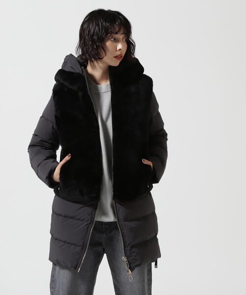 DUNO（デュノ）の「DUNO (デュノ) DEA ムートンダウンコート（ダウンジャケット/コート・レディース・ブラック/ベージュ・40/42/44）」の7枚目の写真