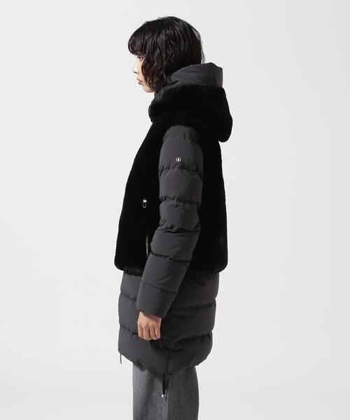DUNO（デュノ）の「DUNO (デュノ) DEA ムートンダウンコート（ダウンジャケット/コート・レディース・ブラック/ベージュ・40/42/44）」の8枚目の写真