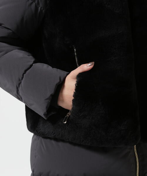 DUNO（デュノ）の「DUNO (デュノ) DEA ムートンダウンコート（ダウンジャケット/コート・レディース・ブラック/ベージュ・40/42/44）」の13枚目の写真