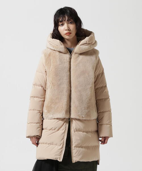 DUNO（デュノ）の「DUNO (デュノ) DEA ムートンダウンコート（ダウンジャケット/コート・レディース・ブラック/ベージュ・40/42/44）」の22枚目の写真