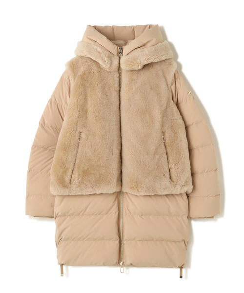 DUNO（デュノ）の「DUNO (デュノ) DEA ムートンダウンコート（ダウンジャケット/コート・レディース・ブラック/ベージュ・40/42/44）」の21枚目の写真