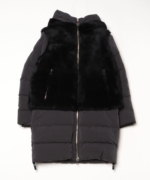 DUNO（デュノ）の「DUNO (デュノ) DEA ムートンダウンコート（ダウンジャケット/コート・レディース・ブラック/ベージュ・40/42/44）」の9枚目の写真