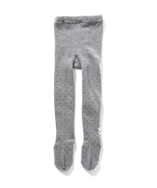 apres les cours（アプレレクール）の「チューリップモチーフドットタイツ（タイツ/ストッキング・キッズ・グレー/アイボリー・90/100/110/120/140）」の8枚目の写真