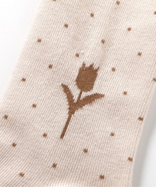 apres les cours（アプレレクール）の「チューリップモチーフドットタイツ（タイツ/ストッキング・キッズ・グレー/アイボリー・90/100/110/120/140）」の16枚目の写真