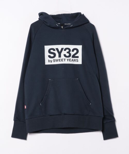 SY32 by SWEET YEARS(エスワイサーティトゥバイスィートイヤーズ)の「【SY32 by SWEET YEARS】REGULAR P/O HOODIE(パーカー・メンズ・ネイビー/グレー・X-LARGE/SMALL)」の3枚目の写真