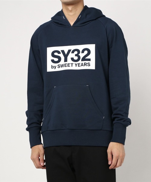 SY32 by SWEET YEARS(エスワイサーティトゥバイスィートイヤーズ)の「【SY32 by SWEET YEARS】REGULAR P/O HOODIE(パーカー・メンズ・ネイビー/グレー・X-LARGE/SMALL)」の7枚目の写真
