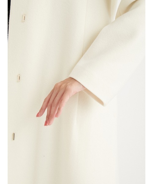 CELFORD（セルフォード）の「カシミア混ノーカラーコート