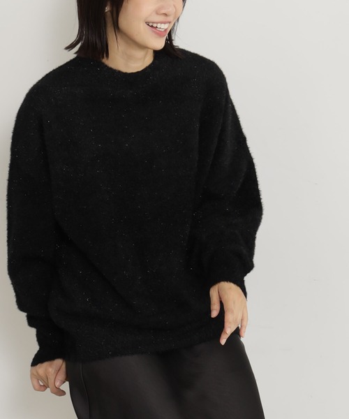 FOUND GOOD(ファウンドグッド)の「ラメシャギーニットPO/LS(ニット/セーター・レディース・グレー系2/ブラウン系3/ブラック/ブルー系5・L/S/M)」の20枚目の写真