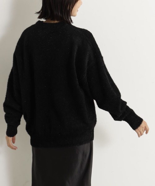 FOUND GOOD(ファウンドグッド)の「ラメシャギーニットPO/LS(ニット/セーター・レディース・グレー系2/ブラウン系3/ブラック/ブルー系5・L/S/M)」の15枚目の写真