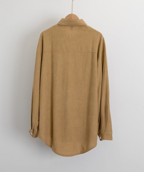 Miniministore(ミニミニストア)の「コーデュロイシャツ レディース長袖シャツ(シャツ/ブラウス・レディース・キャメル/パープル/ブラック・FREE)」の8枚目の写真