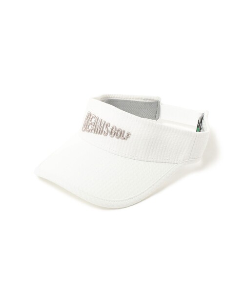 極美品 BEAMS GOLF サンバイザー & マーカーセット おまけポーチ