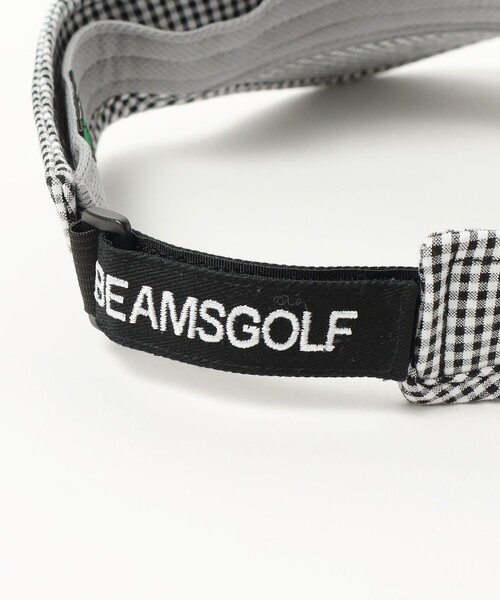 BEAMS GOLF(ビームスゴルフ)の「サッカー サンバイザー(サンバイザー・レディース・ブラック/ホワイト・FREE)」の8枚目の写真