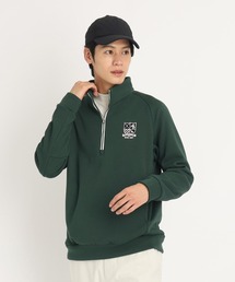 adabat（アダバット）の「◆裏起毛 ラグランスリーブ ハーフジップトレーナー（スウェット）」