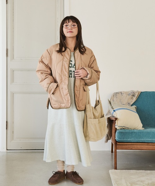 Crisp（クリスプ）の「カラーパイピングキルティングジャケット（ノー