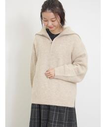 Samansa Mos2 | ハーフジッププルオーバー(Tシャツ/カットソー)