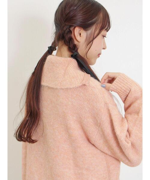 Samansa Mos2（サマンサ モスモス）の「ハーフジッププルオーバー（Tシャツ/カットソー・レディース・ベージュ/ピンク/キナリ/チャコールグレー・F）」の15枚目の写真