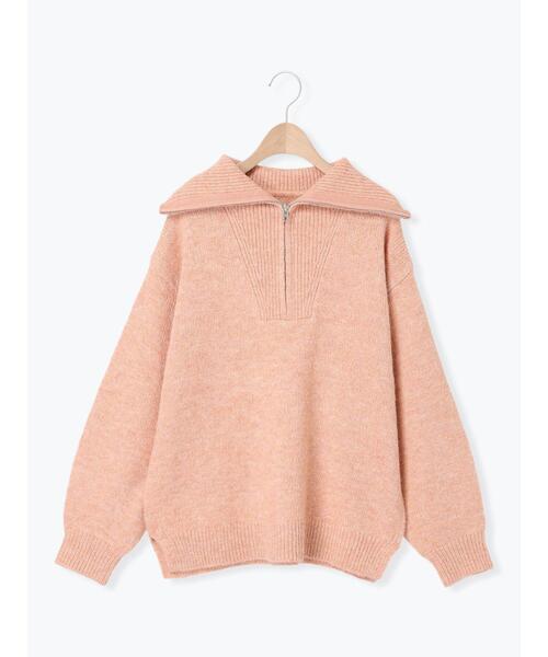 Samansa Mos2（サマンサ モスモス）の「ハーフジッププルオーバー（Tシャツ/カットソー・レディース・ベージュ/ピンク/キナリ/チャコールグレー・F）」の20枚目の写真