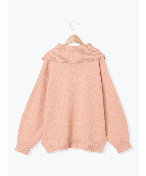 Samansa Mos2（サマンサ モスモス）の「ハーフジッププルオーバー（Tシャツ/カットソー・レディース・ベージュ/ピンク/キナリ/チャコールグレー・F）」の21枚目の写真