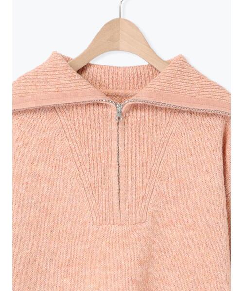 Samansa Mos2（サマンサ モスモス）の「ハーフジッププルオーバー（Tシャツ/カットソー・レディース・ベージュ/ピンク/キナリ/チャコールグレー・F）」の22枚目の写真