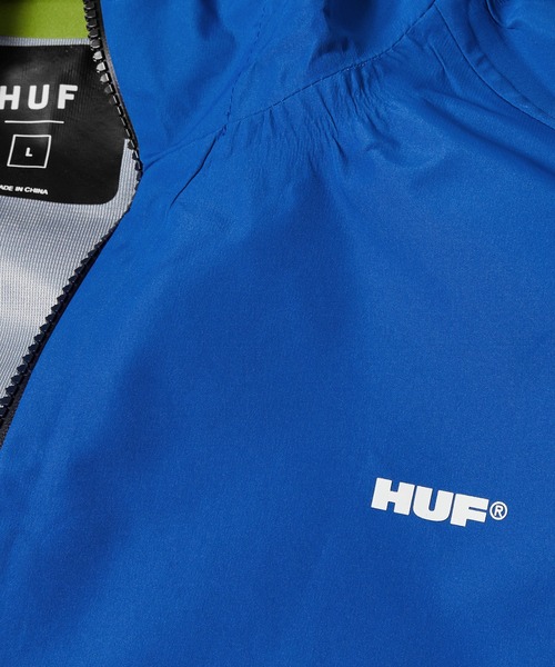 HUF(ハフ)の「RAINIER SHELL JACKET / HUF ハフ シェルジャケット(ブルゾン・メンズ・ブラック/ブルー・MEDIUM/LARGE/SMALL/X-LARGE/XX-LARGE)」の9枚目の写真