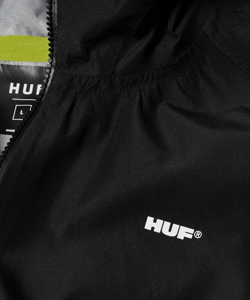 HUF(ハフ)の「RAINIER SHELL JACKET / HUF ハフ シェルジャケット(ブルゾン・メンズ・ブラック/ブルー・MEDIUM/LARGE/SMALL/X-LARGE/XX-LARGE)」の8枚目の写真