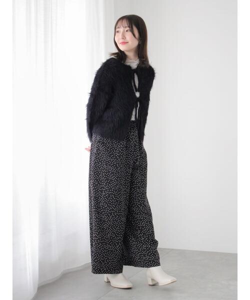 Te chichi TERRASSE（テチチテラス）の「無地/ドットワイドイージーパンツ（その他パンツ・レディース・ベージュ/ネイビー/ブラック・F）」の12枚目の写真