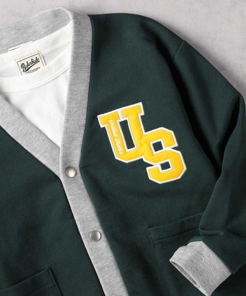 Right-on（ライトオン）の「【Refurbish】カーディガンレイヤード（カーディガン/ボレロ・キッズ・グリーン/ブラック・130/140/150/160）」の2枚目の写真