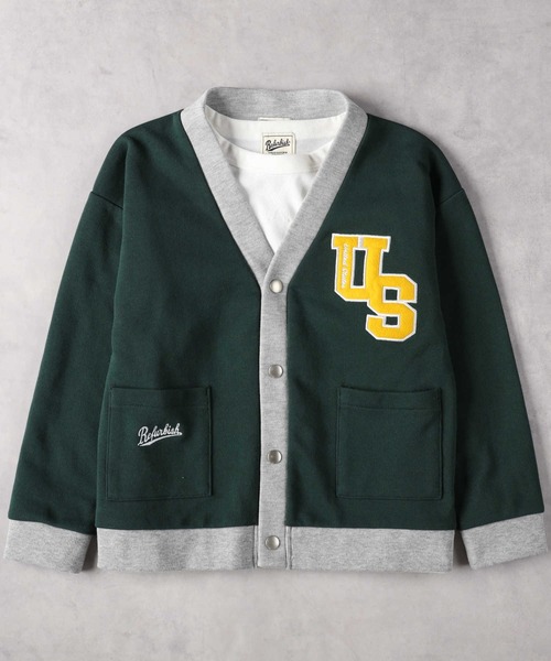 Right-on（ライトオン）の「【Refurbish】カーディガンレイヤード（カーディガン/ボレロ・キッズ・グリーン/ブラック・130/140/150/160）」の4枚目の写真