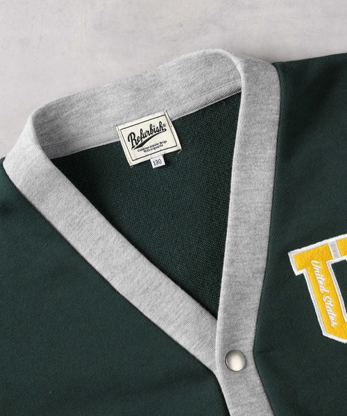 Right-on（ライトオン）の「【Refurbish】カーディガンレイヤード（カーディガン/ボレロ・キッズ・グリーン/ブラック・130/140/150/160）」の8枚目の写真