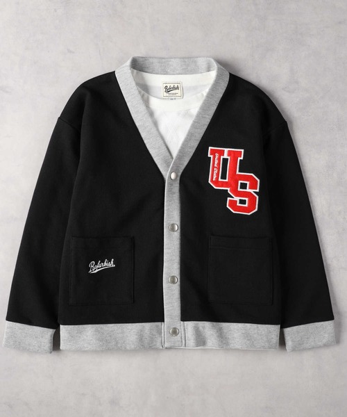 Right-on（ライトオン）の「【Refurbish】カーディガンレイヤード（カーディガン/ボレロ・キッズ・グリーン/ブラック・130/140/150/160）」の3枚目の写真