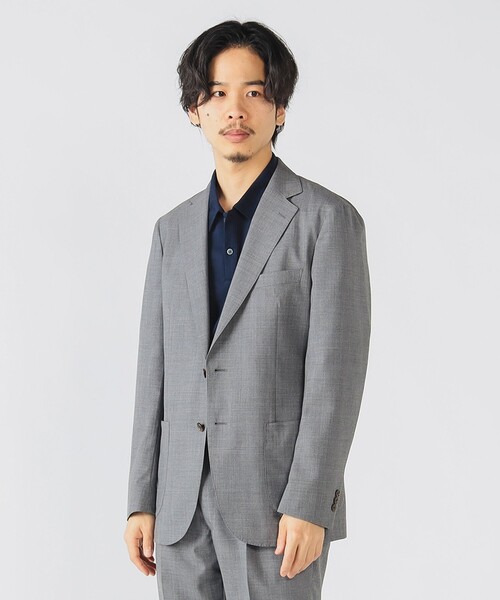 BEAMS HEART(ビームスハート)の「120's ウールトロピカル イージースーツ(S~XL・セットアップ・ウォッシャブル対応)【防シワ】(スーツセット・メンズ・グレー/ネイビー・MEDIUM/SMALL/X-LARGE/LARGE)」の4枚目の写真