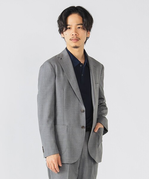 BEAMS HEART(ビームスハート)の「120's ウールトロピカル イージースーツ(S~XL・セットアップ・ウォッシャブル対応)【防シワ】(スーツセット・メンズ・グレー/ネイビー・MEDIUM/SMALL/X-LARGE/LARGE)」の6枚目の写真
