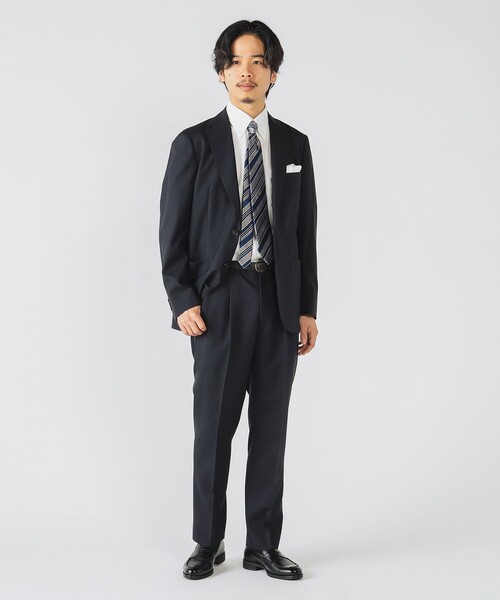 BEAMS HEART(ビームスハート)の「120's ウールトロピカル イージースーツ(S~XL・セットアップ・ウォッシャブル対応)【防シワ】(スーツセット・メンズ・グレー/ネイビー・MEDIUM/SMALL/X-LARGE/LARGE)」の8枚目の写真