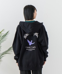 【(What it isNt)ART BY MARKGONZALES / (ワットイットイズント) アートバイ マークゴンザレス】バックプリントジップフーディー