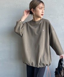 [UNIVERSAL OVERALL/ユニバーサルオーバーオール] 別注 7分袖 ドローコード付きポンチTシャツ