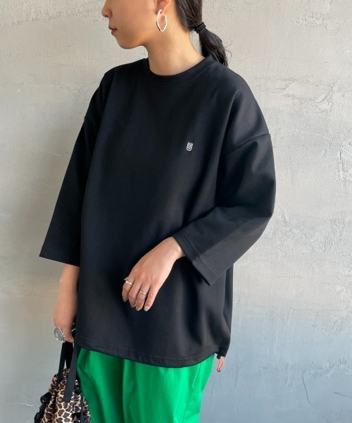 ユニバーサルオーバーオール 別注 7分袖 ドローコード付きポンチTシャツ セール】[UNIVERSAL OVERALL/ユニバーサルオーバーオール] 別注