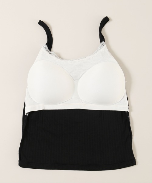 PHILLY（フィリー）の「【PHILLY】フェイクレイヤードリボンキャミソール（キャミソール・レディース・ブラウン/アイボリー/ブラック・FREE）」の12枚目の写真